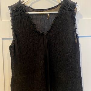 Max Studio Black Sleeveless Blouse - L